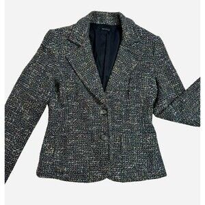 Vintage Searle Jacket Marled Cotton Blazer Classic Preppy Blokette Poet 8